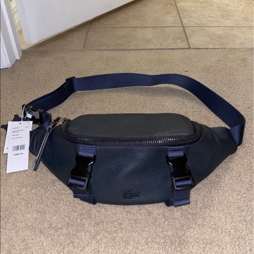 🌀NWT Lacoste Altitude Cuir Waist Bag Fanny